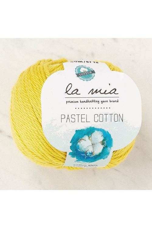 La Mia Pastel Cotton Hardal Sarı El Örgü İpi - L189 - 33955