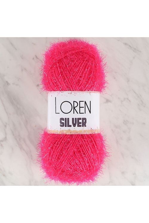 Loren Silver Fuşya El Örgü İpi - RS0021 - 34077