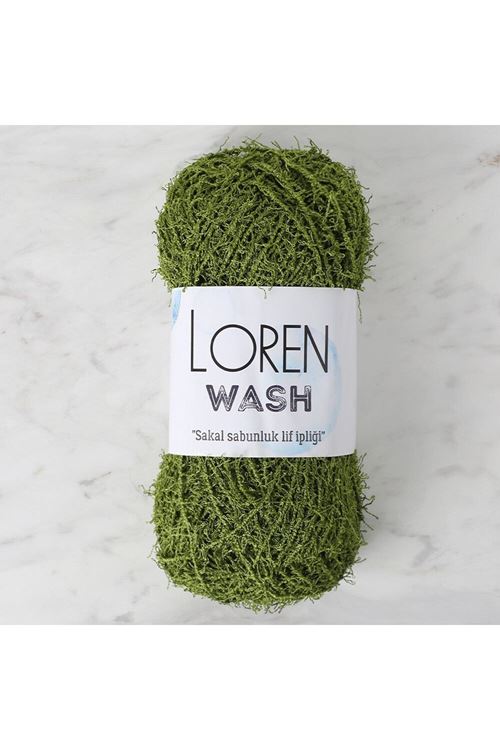 Loren Wash Yeşil El Örgü İpi - R142 - 34032