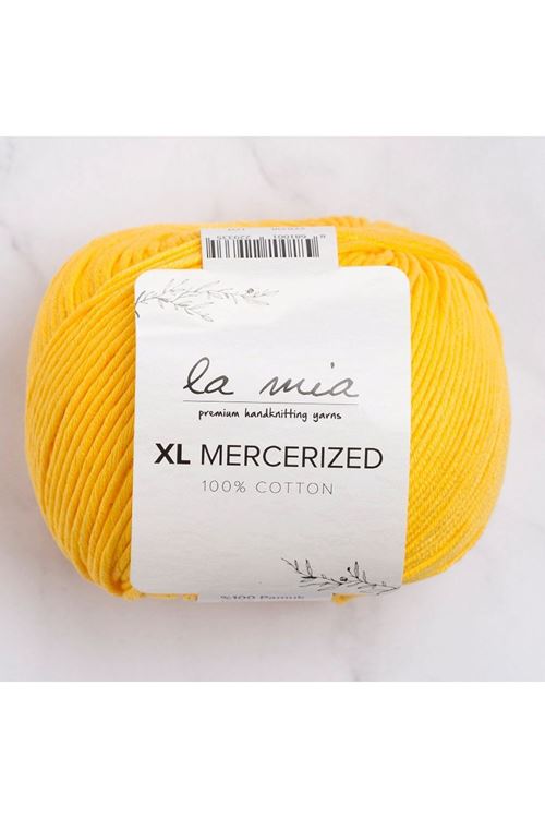 La Mia XL Mercerized Koyu Sarı El Örgü İpi - 181 - 33771