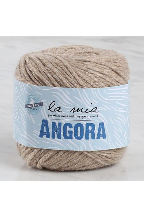 La Mia Angora 50gr Açık Kahve El Örgü İpi - L098 - 33806