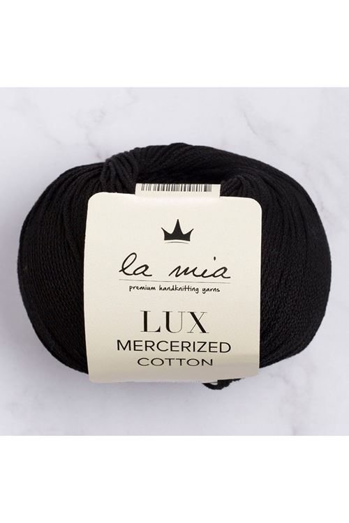 La Mia Lux Mercerized Cotton Siyah El Örgü İpi - 1 - 33741