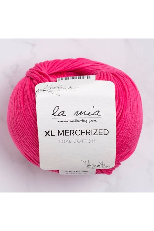 La Mia XL Mercerized Fuşya El Örgü İpi - 35 - 33763