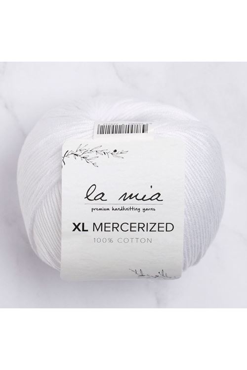 La Mia XL Mercerized Beyaz El Örgü İpi - 2 - 33759