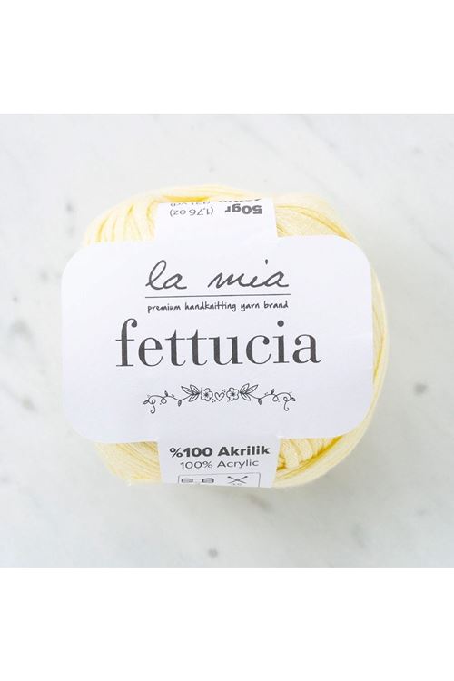 La Mia Fettucia Toz Sarı El Örgü İpi - L028 - 33878