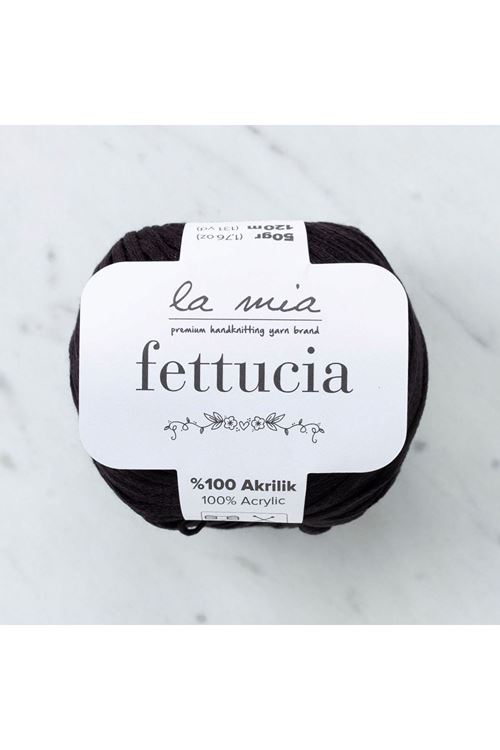 La Mia Fettucia Siyah El Örgü İpi - L006 - 33876