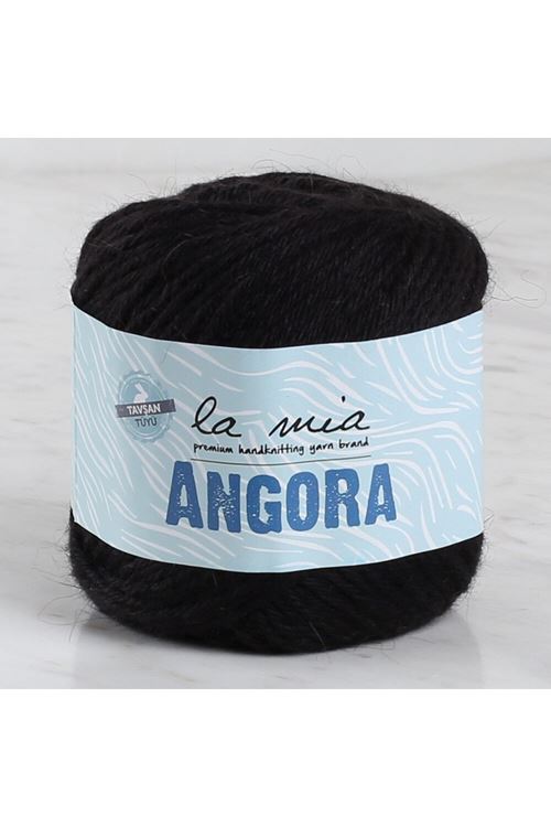 La Mia Angora 50gr Siyah El Örgü İpi - L006 - 33810