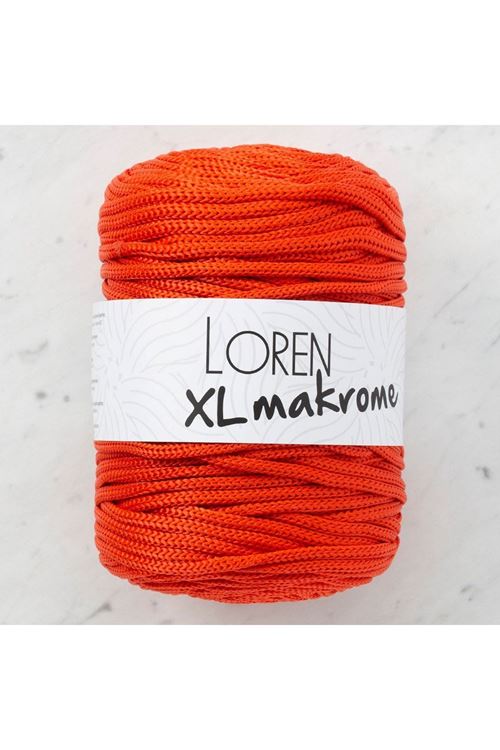 Loren XL Makrome Turuncu El Örgü İpi - R045 - 33711