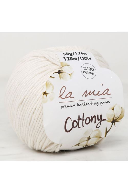 La Mia Cottony Kırık Beyaz Bebek El Örgü İpi - P3-L003 - 33574