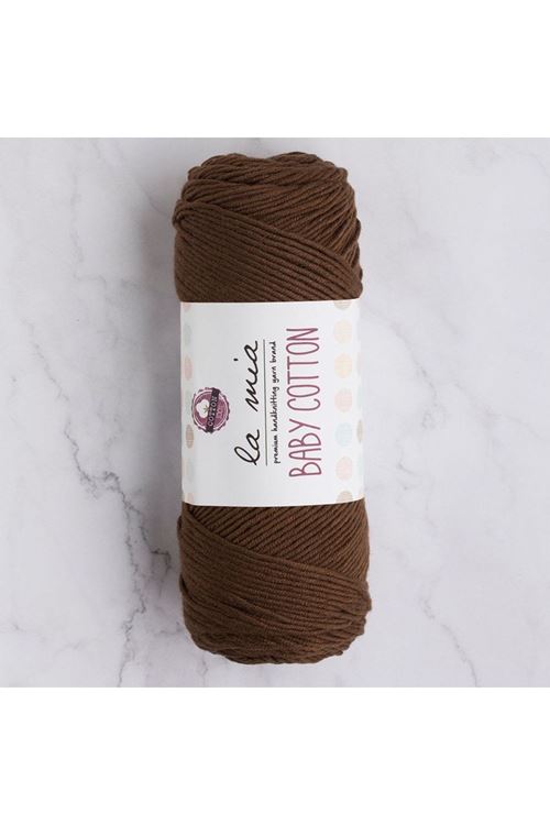 La Mia Baby Cotton Kahverengi El Örgü İpi - L005 - 33633