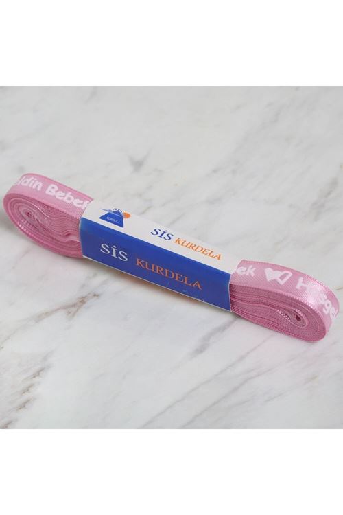Loren Crafts 1cm 10 mt Pembe Saten Hoşgeldin Bebek