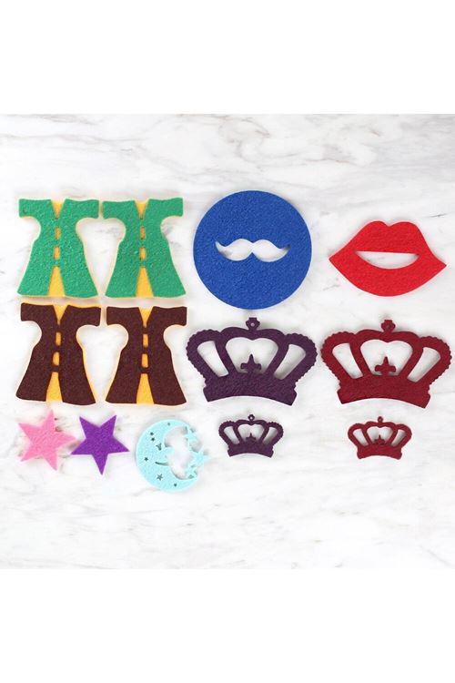 Loren 10 Paket Parti Konseptli Keçe Set-2