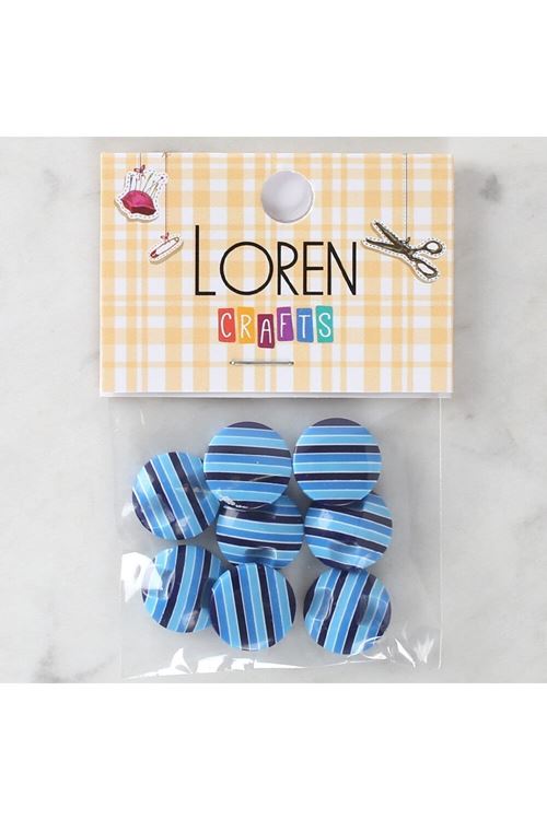Loren Crafts 8'li Desenli Düğme - 1101