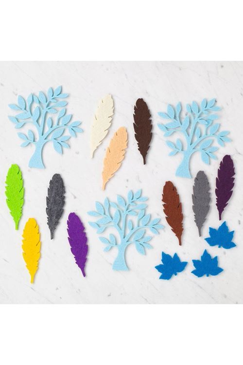 Loren 3 Paket Yaprak Figürlü Keçe Set