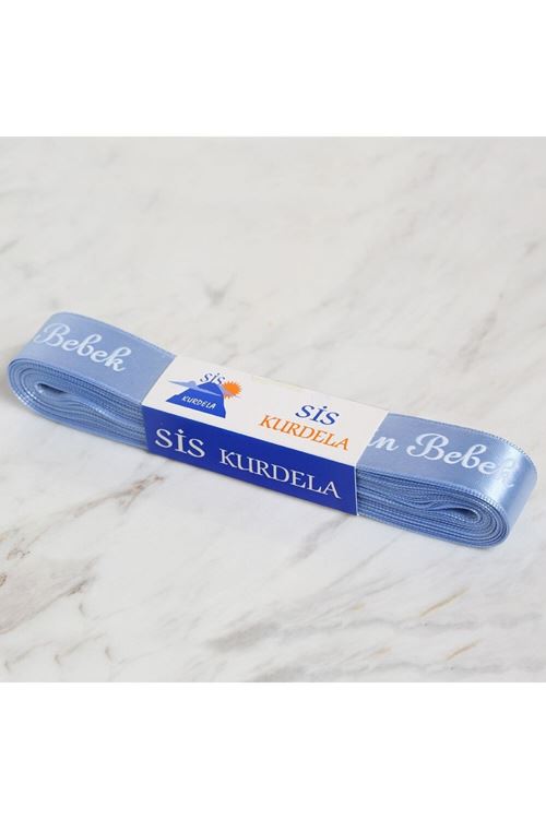 Loren Crafts 2cm 10 mt Mavi Saten Hoşgeldin Bebek