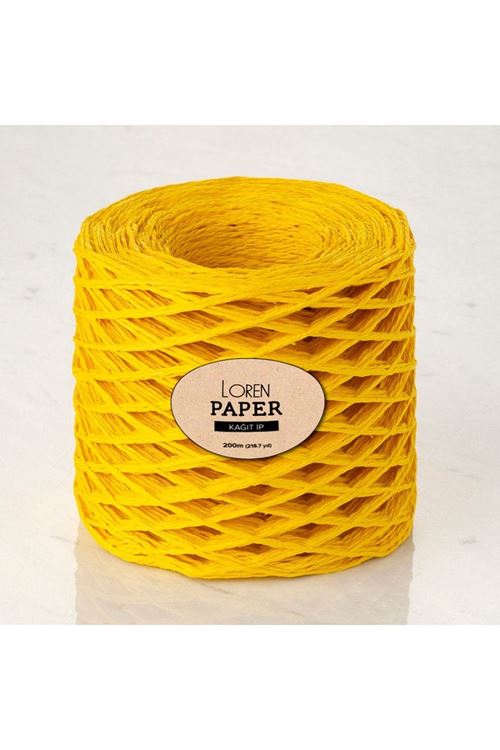 Loren Paper Hardal Sarı Kağıt İpi - RH24