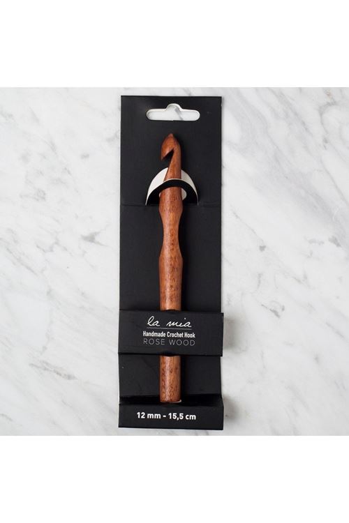 La Mia Rosewood 12 mm 15.5 cm Ahşap Yün Tığ