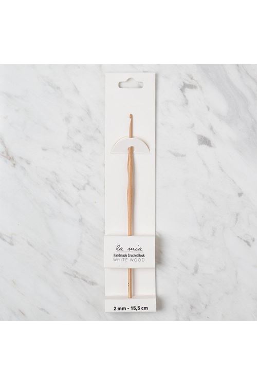 La Mia Whitewood 2 mm 15.5 cm Ahşap Yün Tığ