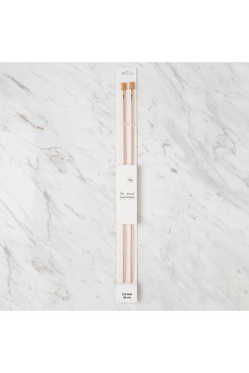 La Mia Whitewood 2.5 mm 36 cm Ahşap Örgü Şişi