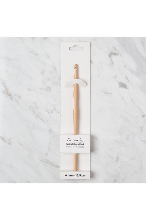 La Mia Whitewood 4 mm 15.5 cm Ahşap Yün Tığ