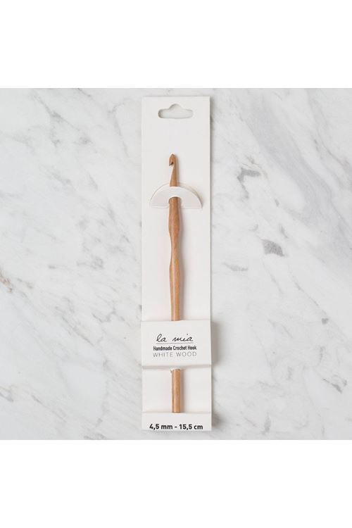 La Mia Whitewood 4.5 mm 15.5 cm Ahşap Yün Tığ