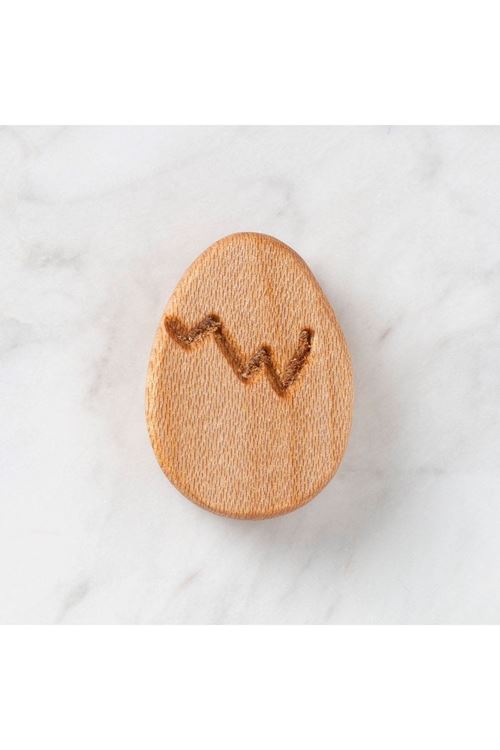 Hobi Baby Yumurta Figürlü Organik Ahşap Boncuk - F