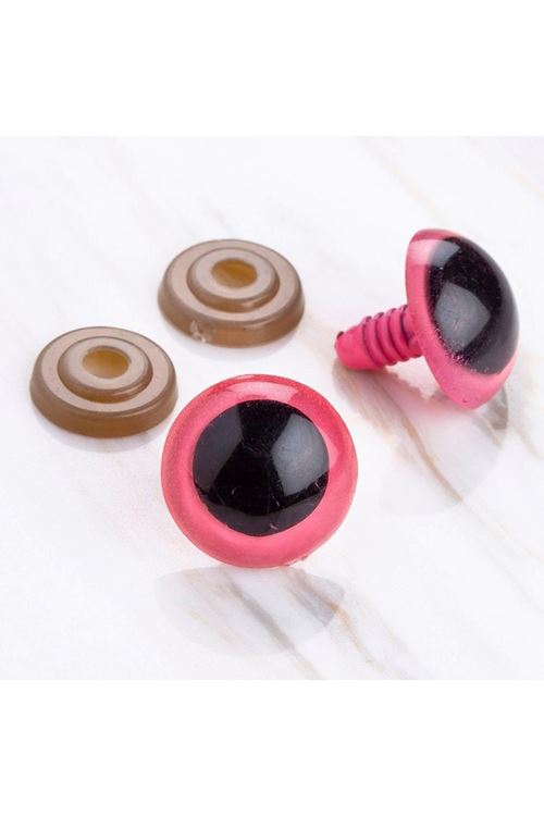 Loren 20 mm Pembe 5 Çift Amigurumi Göz