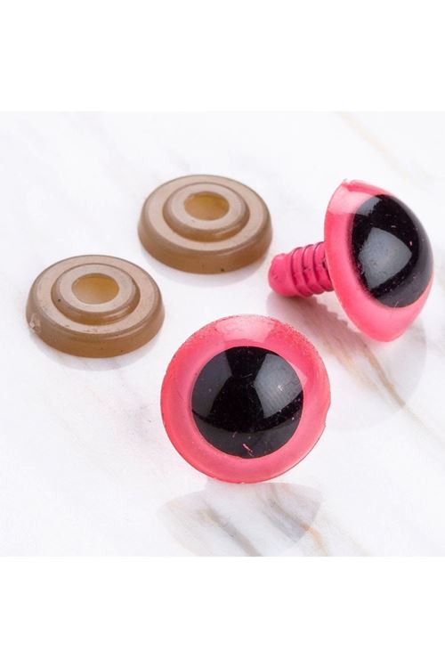 Loren 18 mm Pembe 5 Çift Amigurumi Göz