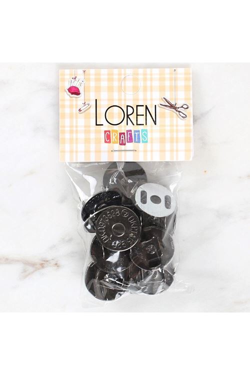 Loren Manyetik Antrasit Metal 5'li Çıt Çıt