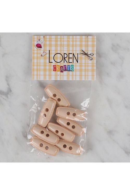 Loren Crafts pudra rengi 8 li çoban düğmesi - 82