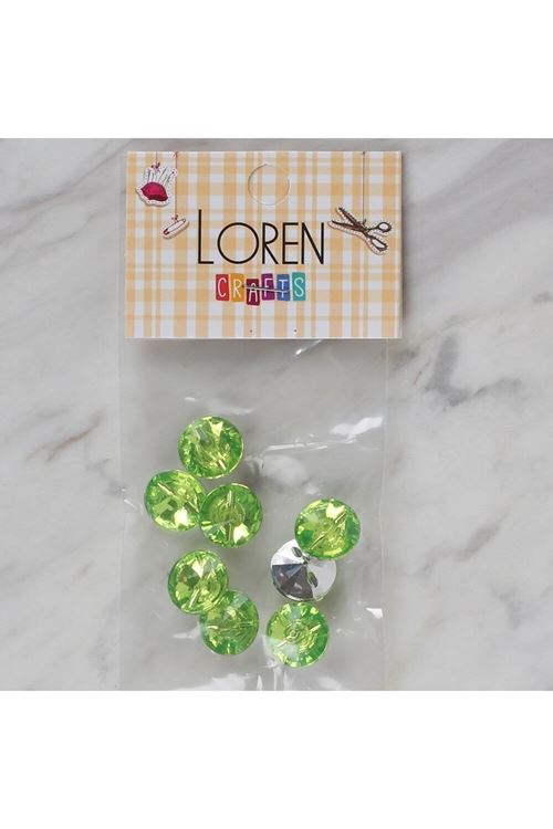 Loren Crafts yeşil 8 li düğme - 211