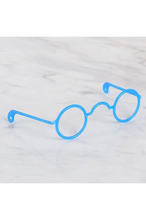Loren Plastik Amigurumi Gözlük Koyu Mavi