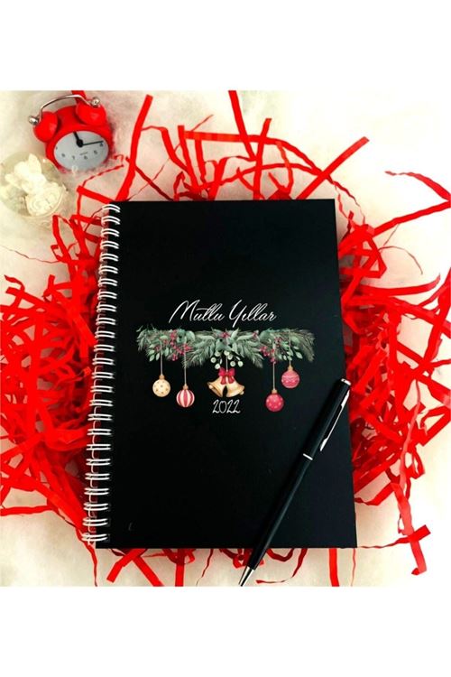 Yeni Yıl Ahşap Defter Kalem Seti