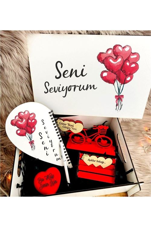 Sevgililer Günü Seni Seviyorum Kombin Kutusu