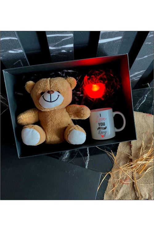 Sevgililer Günü Ayıcıklı Kombin Kutusu