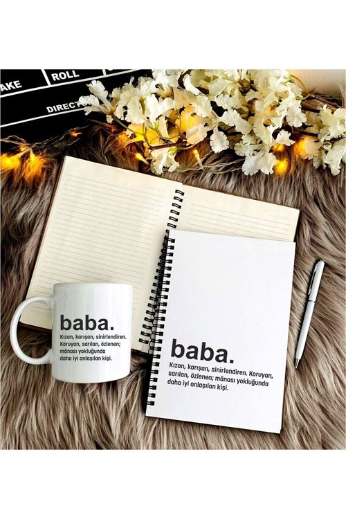 Babalar Günü Için Kalem Defter Kupa Seti