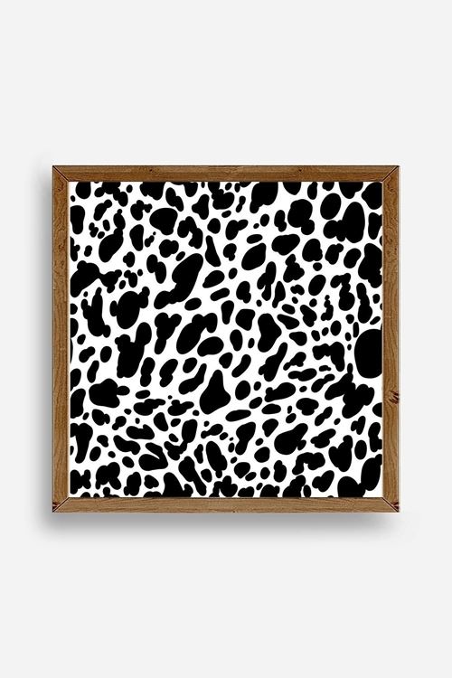 Desen Ahşap Çerçeveli Tablo 50 x 50