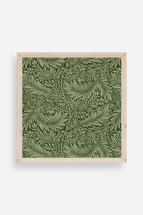 Yaprak Ahşap Çerçeveli Tablo 50 x 50