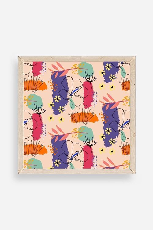 Modern Ahşap Çerçeveli Tablo 23 x 23