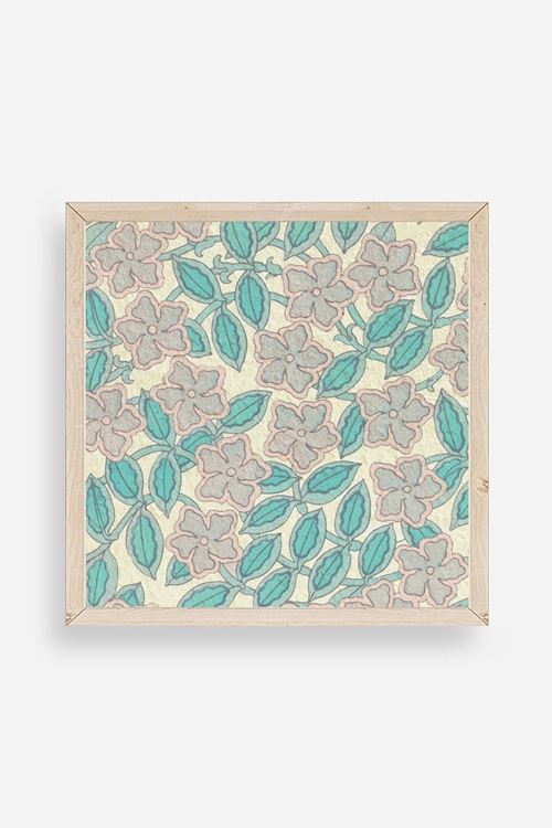 Çiçek Ahşap Çerçeveli Tablo 50 x 50