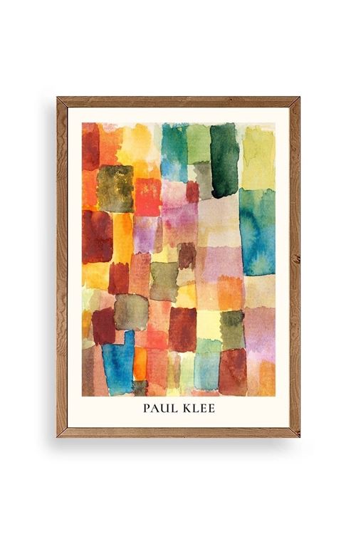Paul Klee Ahşap Çerçeveli Tablo 17 x 23
