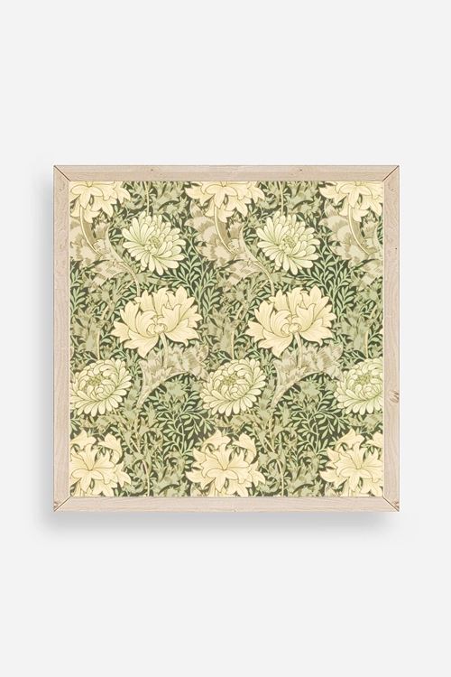 Çiçek Ahşap Çerçeveli Tablo 23 x 23