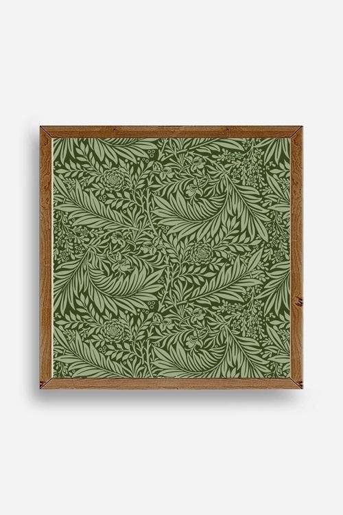 Yaprak Ahşap Çerçeveli Tablo 42 x 42