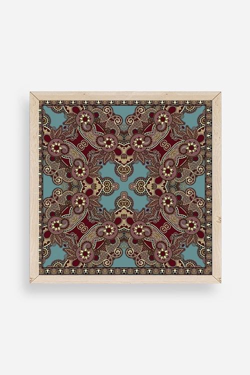 Desen Ahşap Çerçeveli Tablo 50 x 50