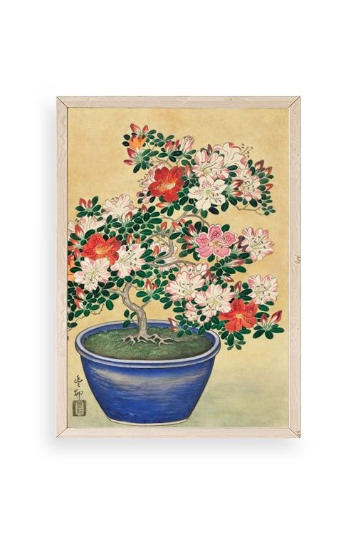 Ohara Koson Ahşap Çerçeveli Tablo 17 x 23