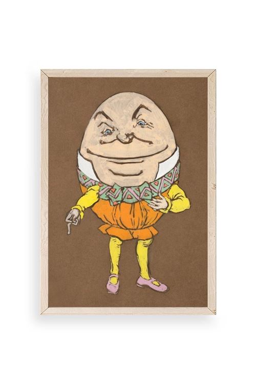 Yumurta Adam Ahşap Çerçeveli Tablo 50 x 70