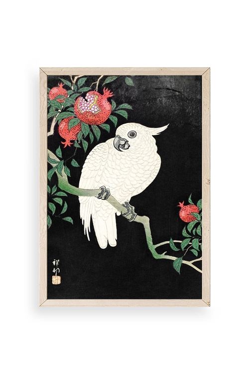 Ohara Koson Ahşap Çerçeveli Tablo 23 x 30