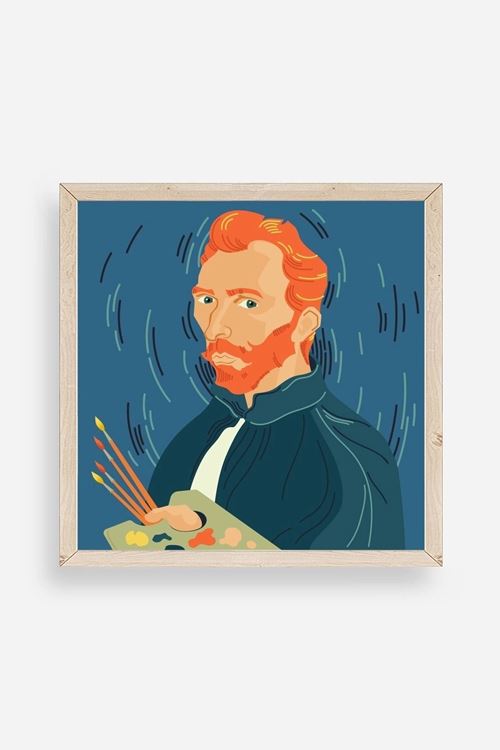 Van Gogh Ahşap Çerçeveli Tablo 23 x 23