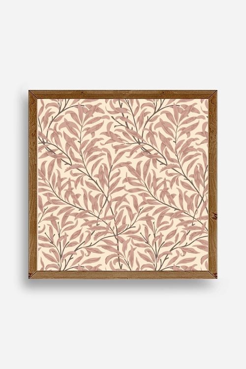 Yaprak Ahşap Çerçeveli Tablo 50 x 50