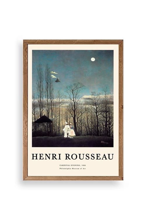Henri Rousseau Ahşap Çerçeveli Tablo 50 x 70
